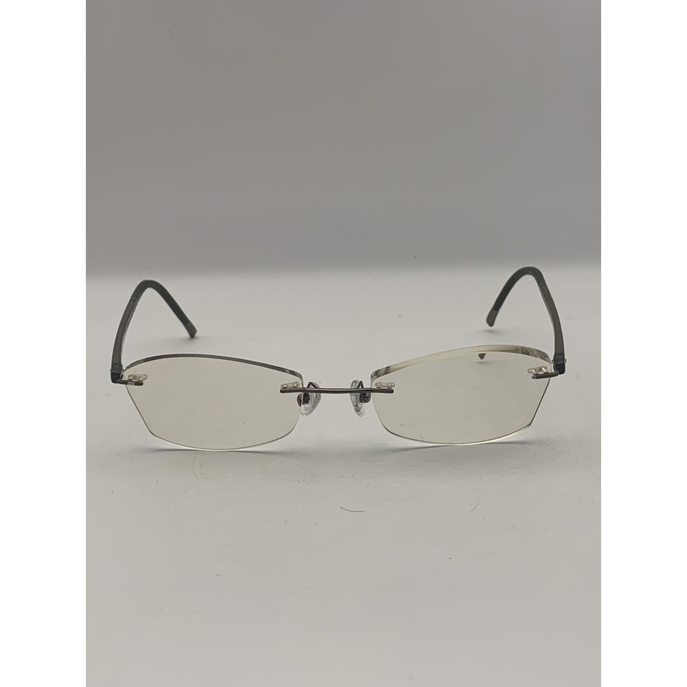 Silhouette Eyeglasses 7642 17-135 Black Rimless Square Men Titanium Frame Only